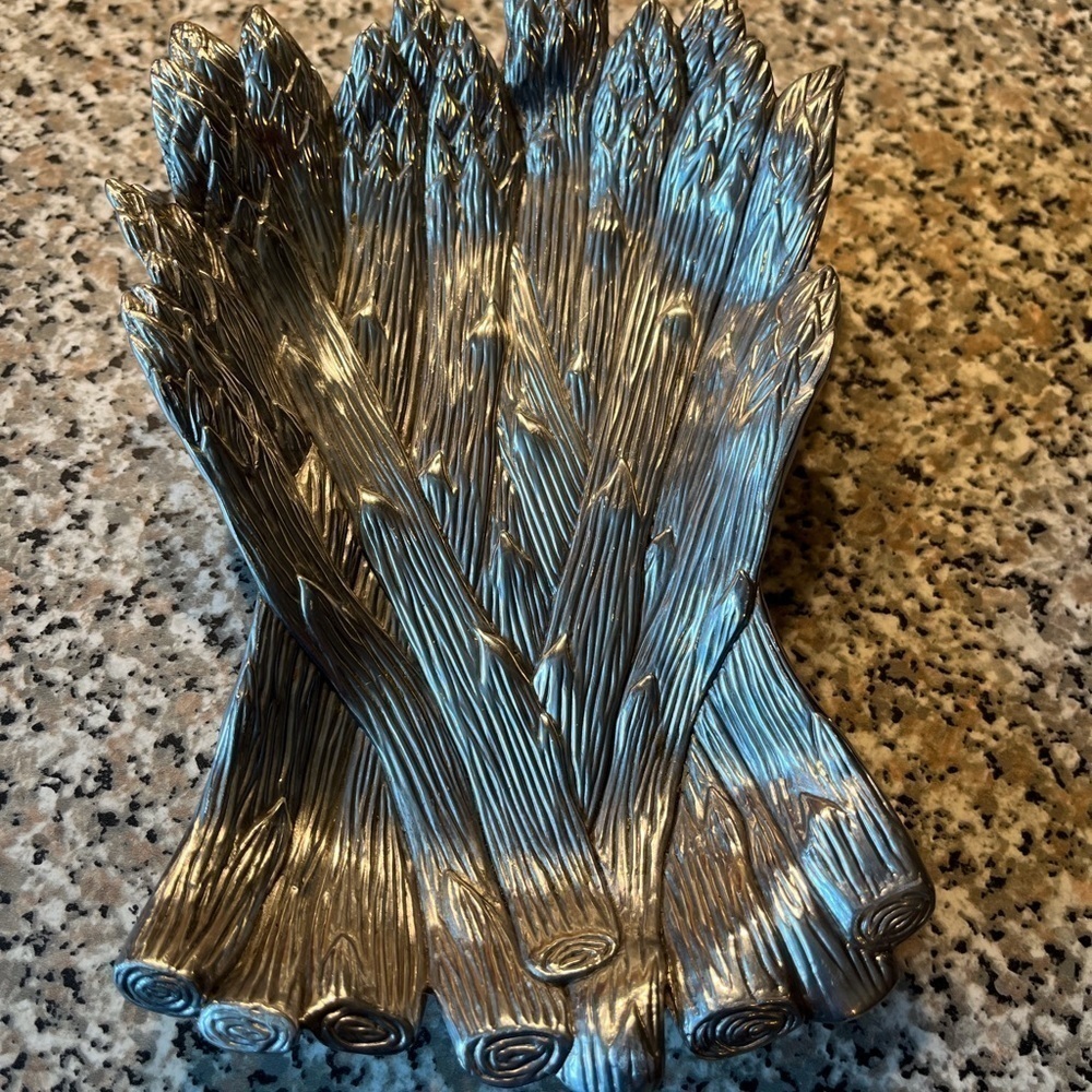 Fitz and Floyd Asparagus Shaped Metalware